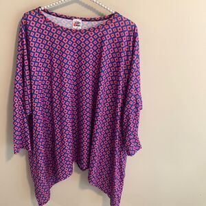 Zig zag stripe top size xxl